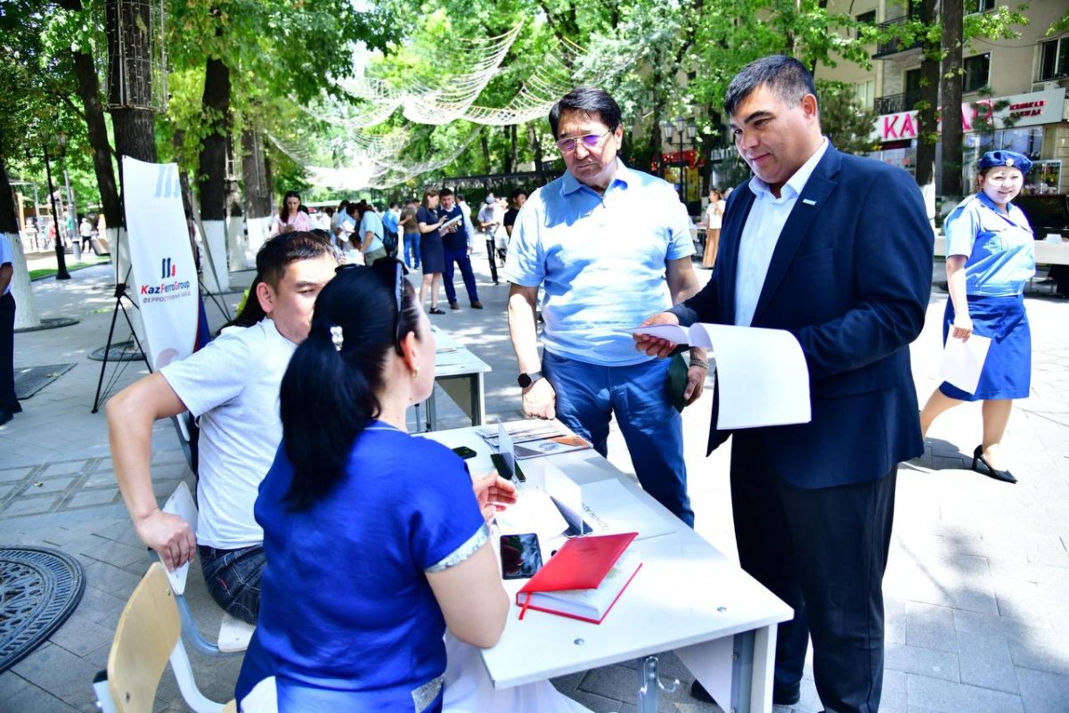 «AMANAT»: Шымкентте өңіраралық бос жұмыс орындарының жәрмеңкесі өтті
