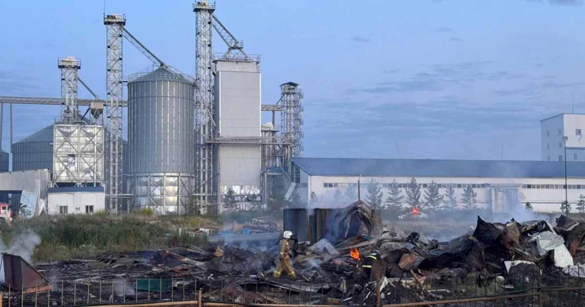 Зауытта алапат өрт болды