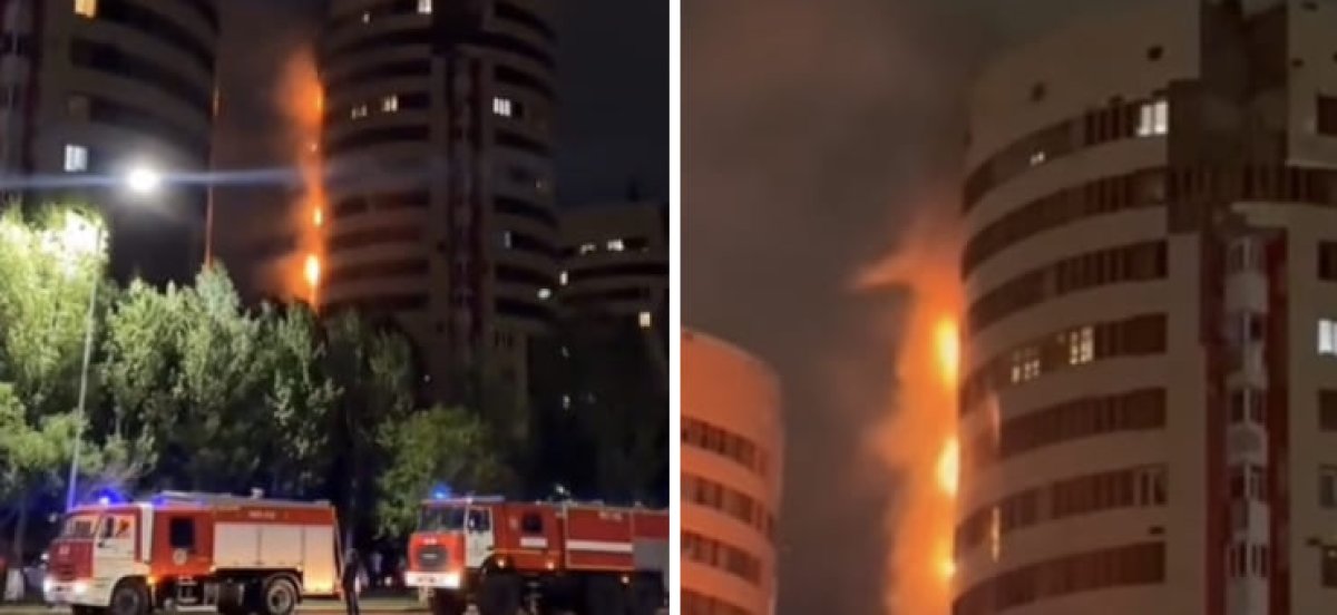 Жителей горевшего жилого комплекса расселят в гостиницы, - акимат Астаны