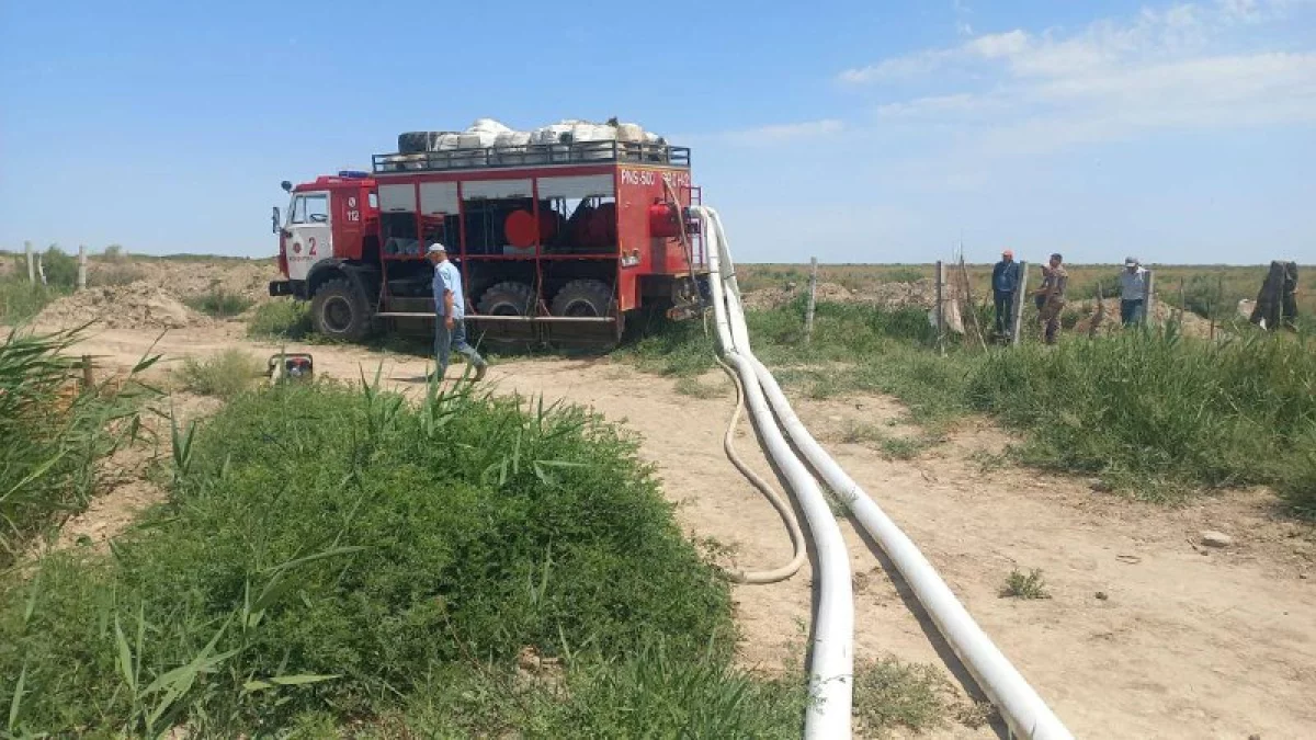 Қазақстан ТЖМ құтқарушылары ауыл шаруашылығында пайдаланылатын жерді сумен қамтамасыз ету жұмысына тартылды