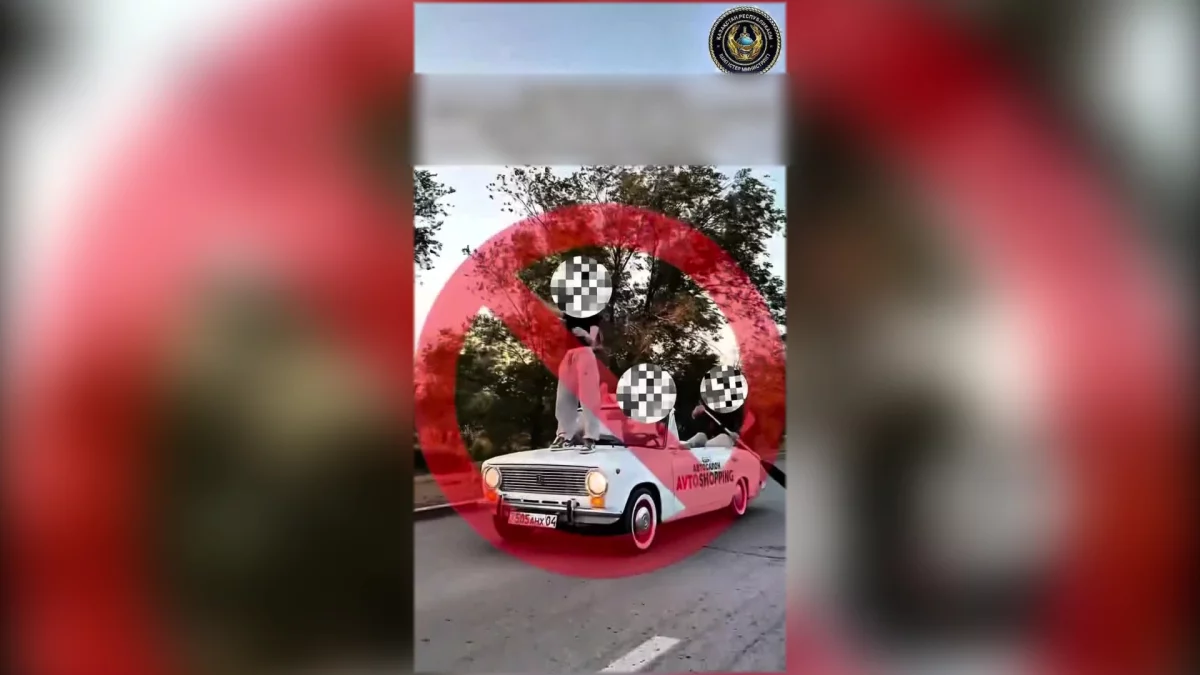 Ақтөбеде көліктің капотына шығып, би билеген бойжеткен қатаң жазаланды