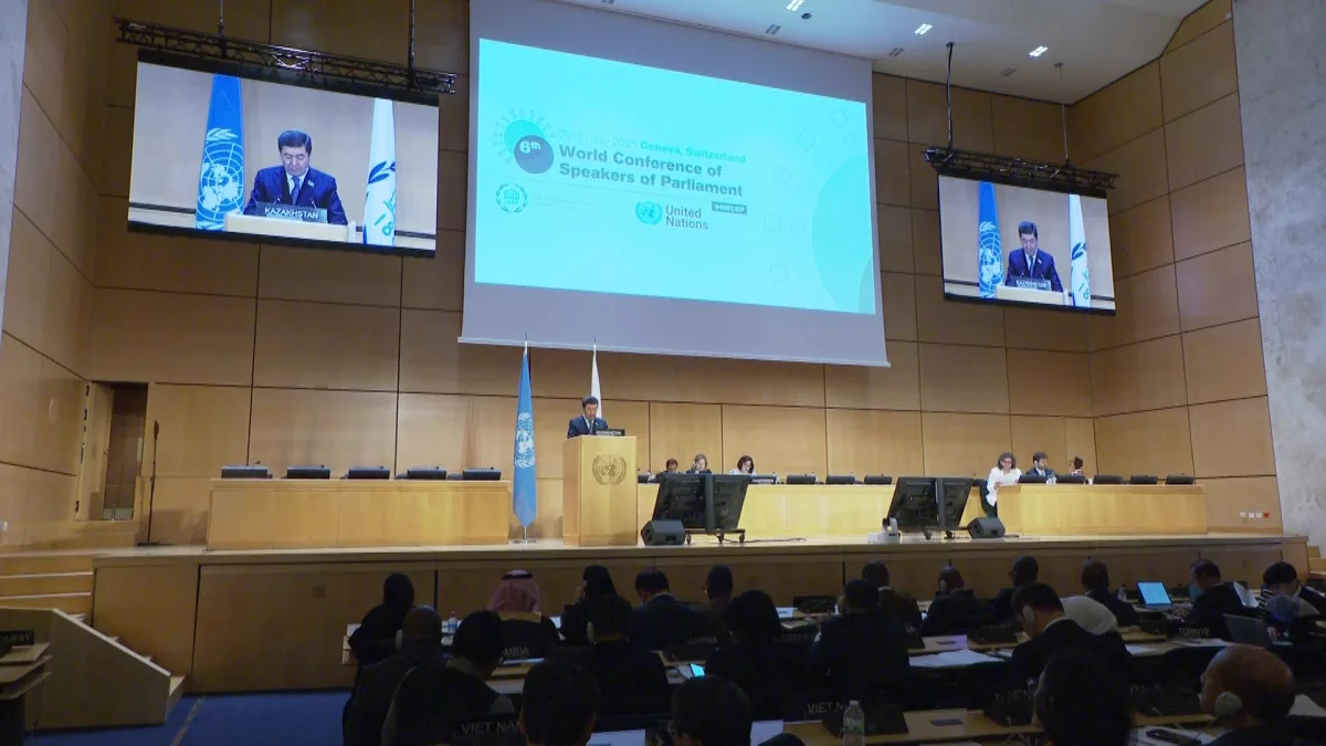Мәжіліс төрағасы Женевада Парламент спикерлерінің VI Дүниежүзілік конференциясына қатысты
