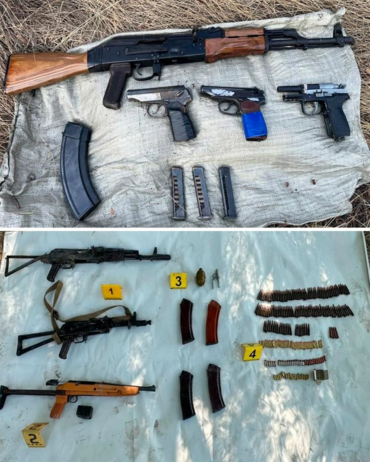 ҰҚК бірнеше өңірде заңсыз сақталған қару мен оқ-дәрілерді тәркіледі