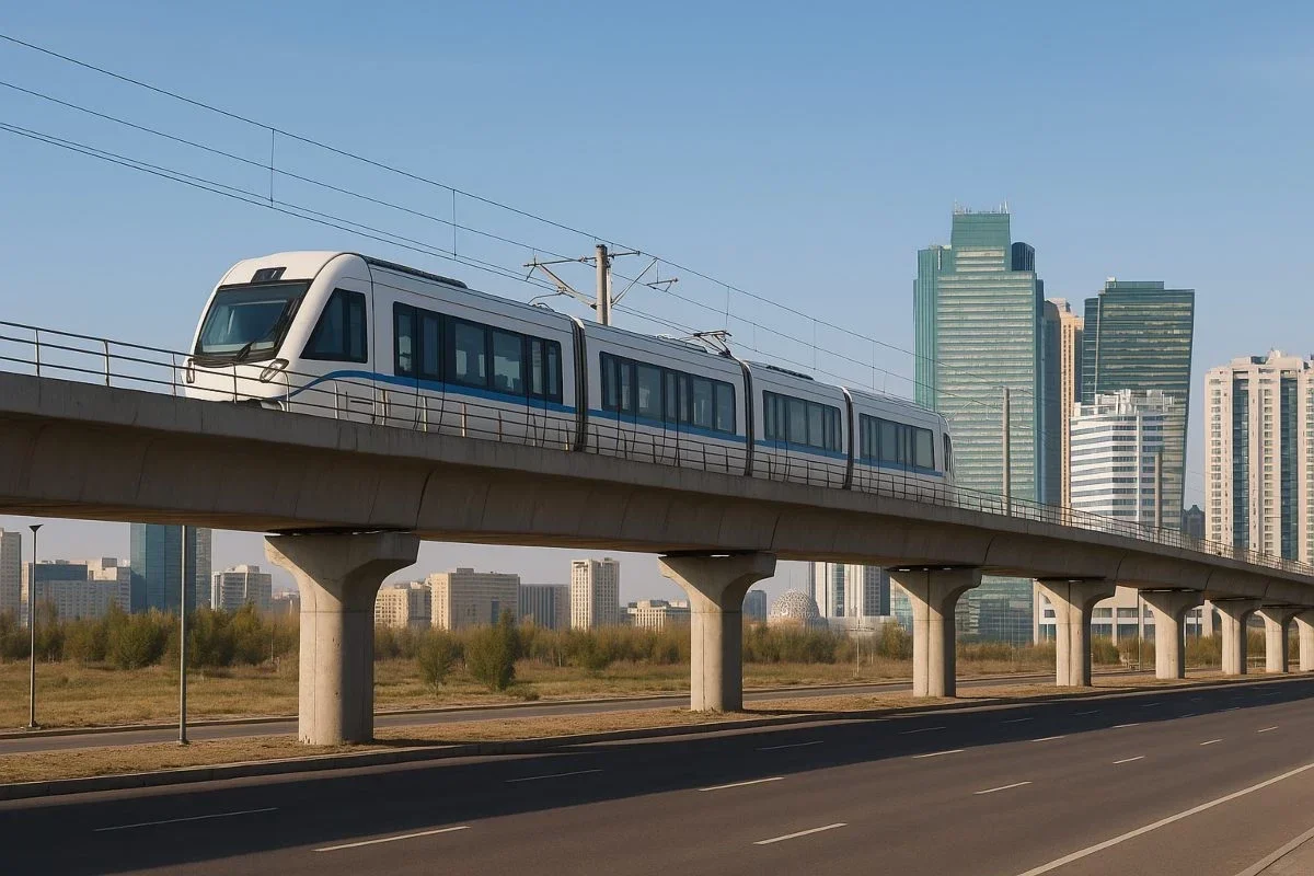 Астанада LRT пойызы сынақ режимінде іске қосылды