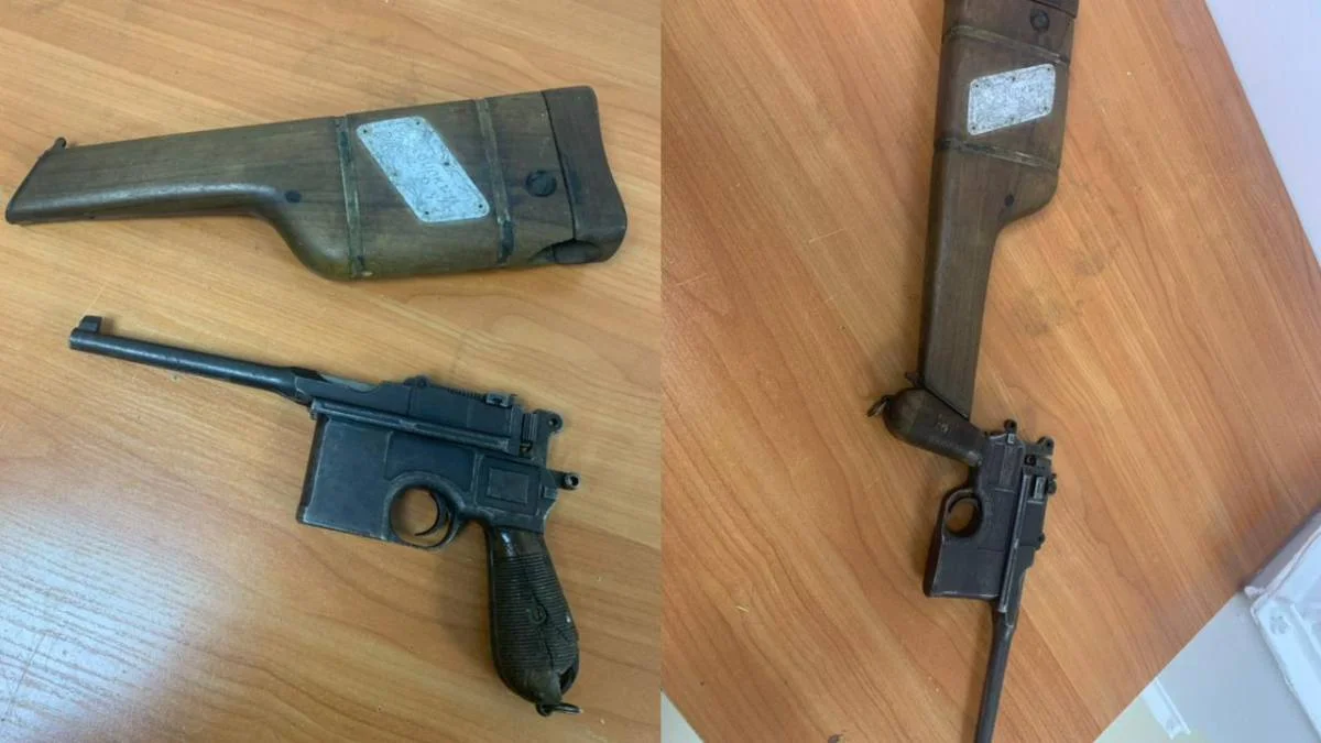 Ғасырдан астам тарихы бар тапанша тәркіленді