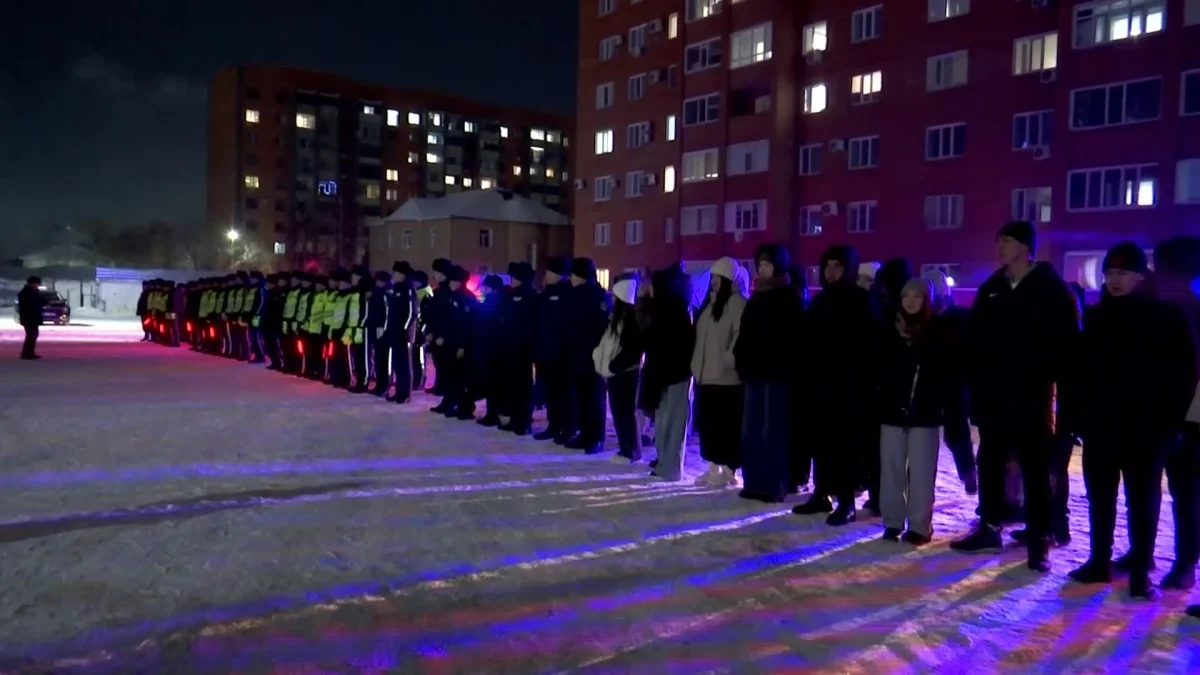 Активисты «Жастар Рухы» приняли участие в акции «Безопасный город»