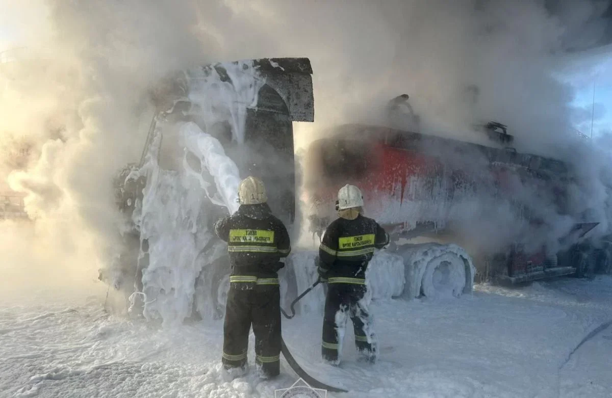 Павлодарда бензовоз өртенді