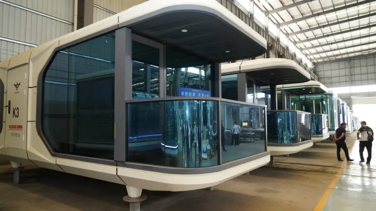 Түркістан облысында капсулалы үйлер шығарылып жатыр