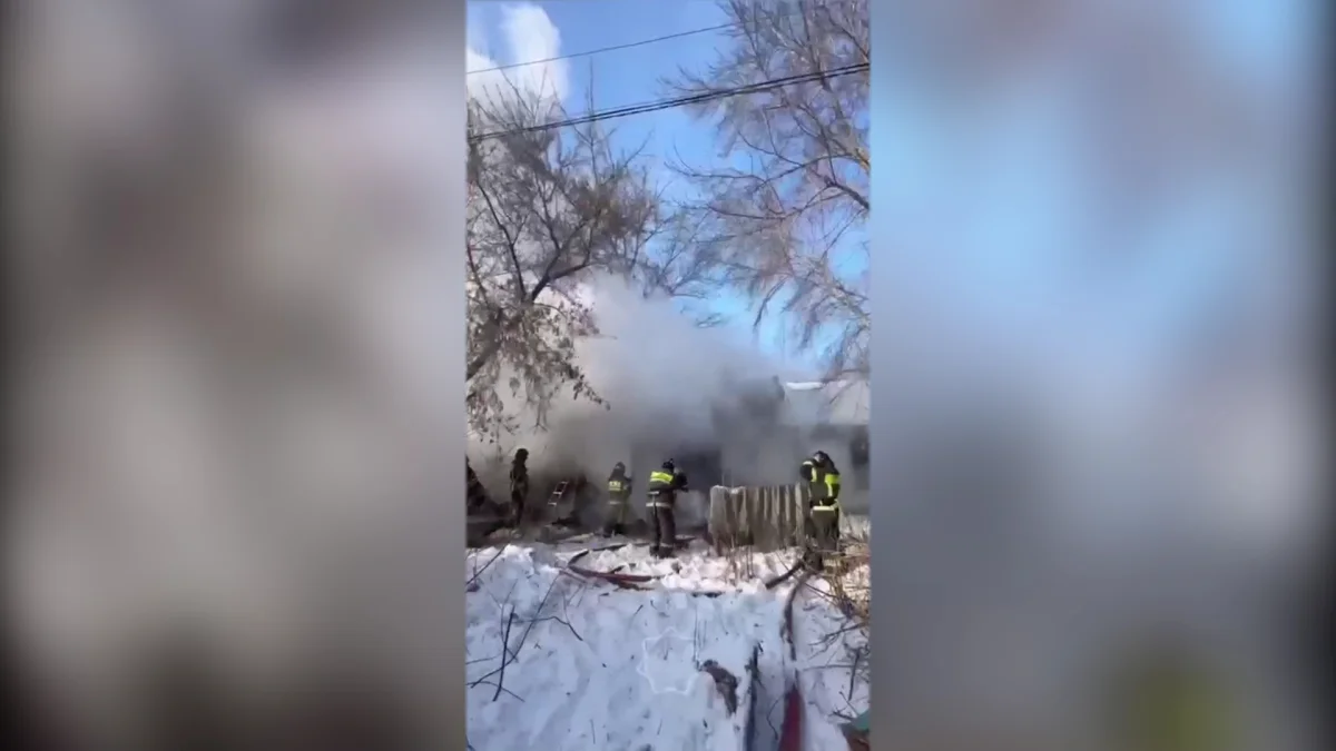 Астанада жер үй өртеніп, жарылыс болды