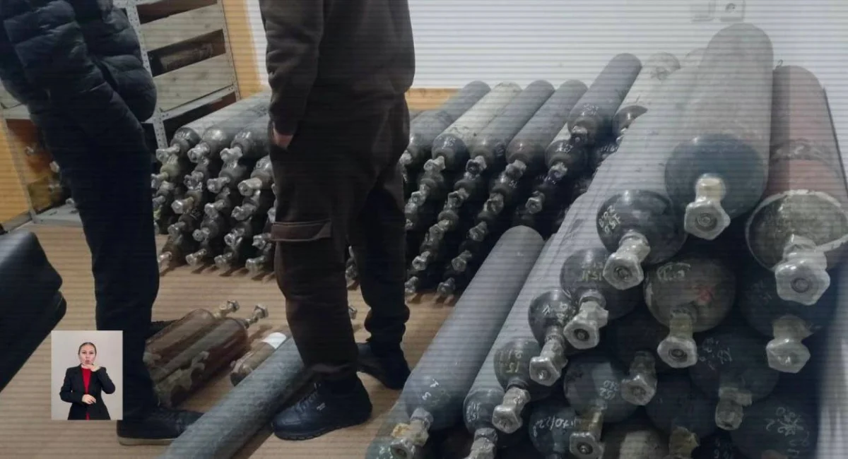 Склад с «веселящим газом» выявили в Шымкенте