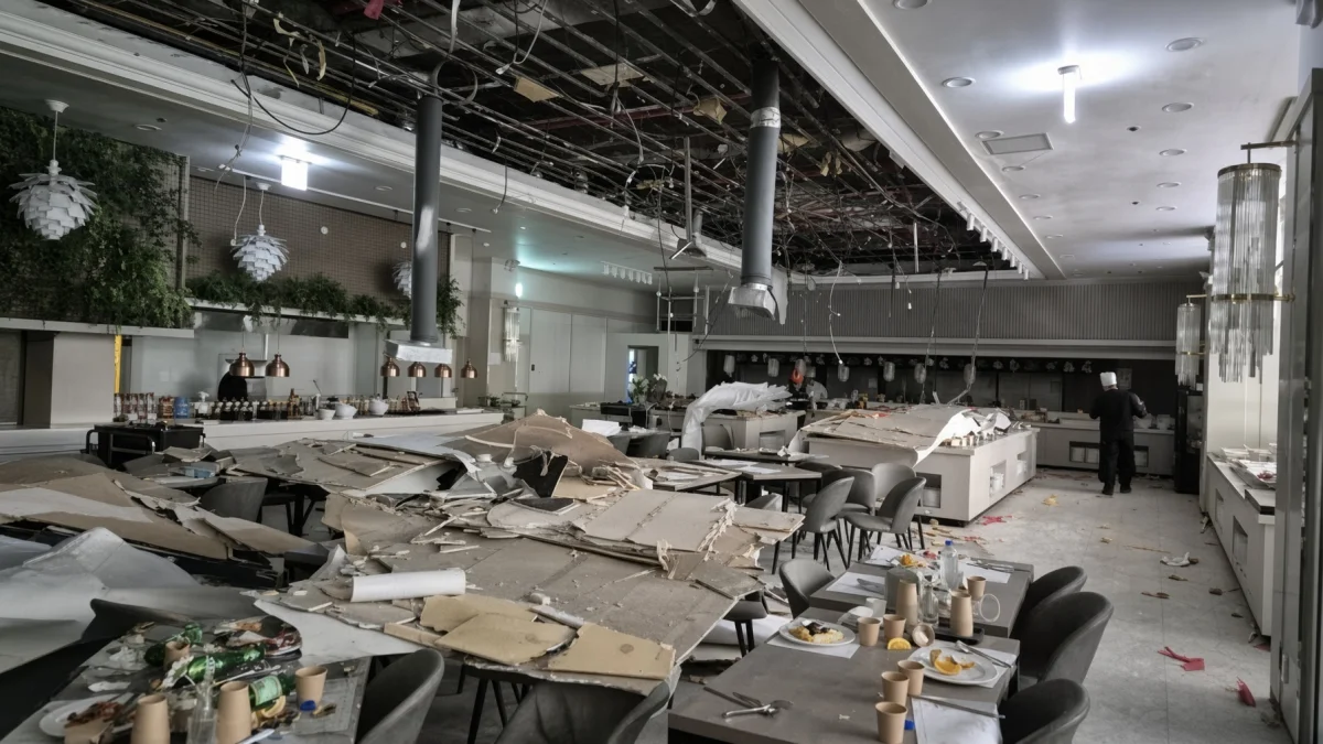 Потолок обрушился во время массового мероприятия: пострадали 38 человек