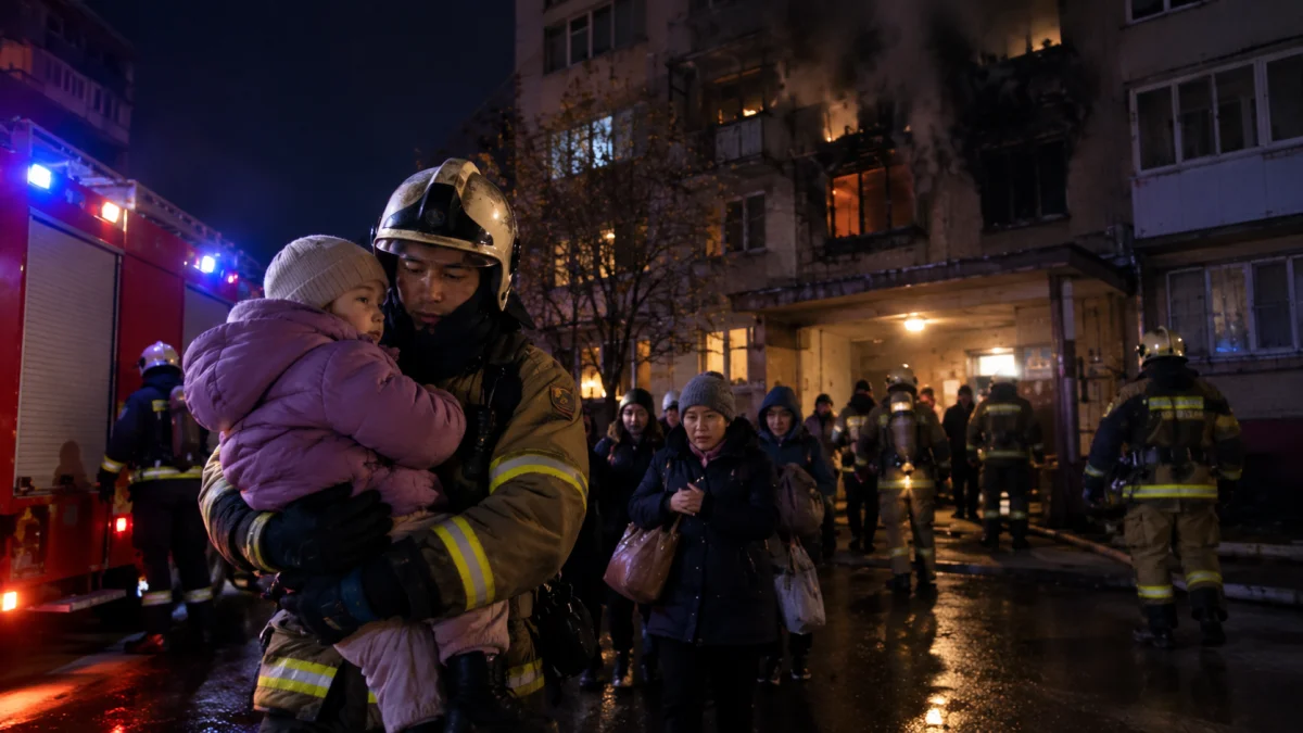 Щучинск қаласында 75 адам эвакуацияланды
