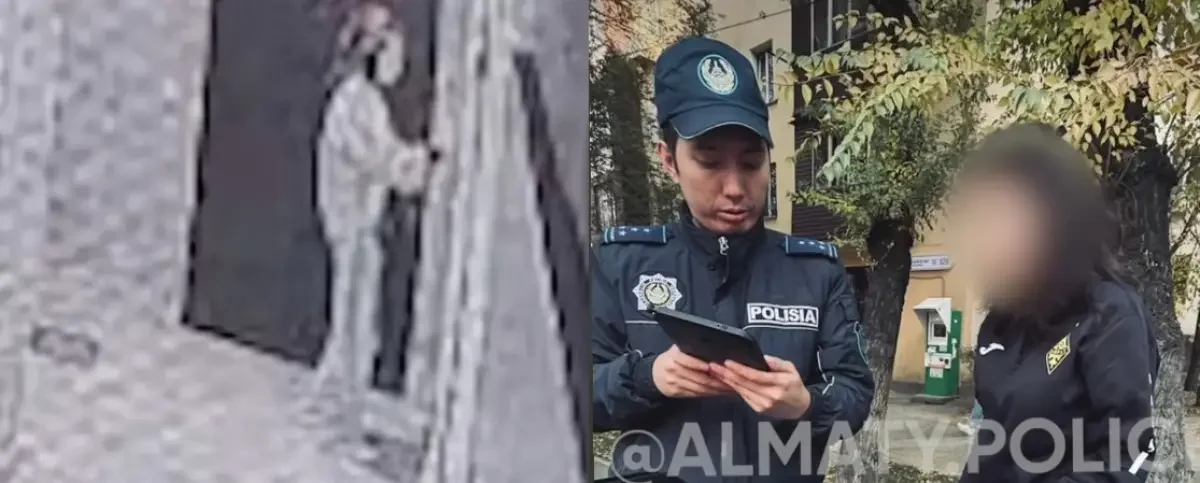 Қабырғаға жазу жазған бойжеткен ұсталды