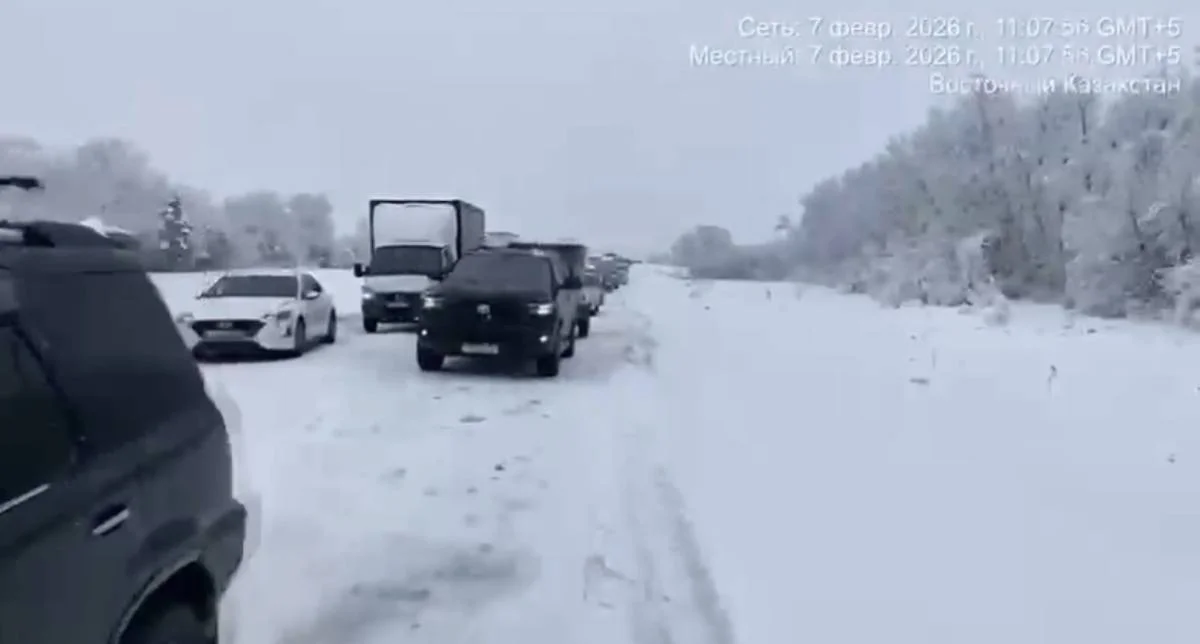 170-тен астам автокөлік Өскемен – Семей тасжолын қауіпсіз жүріп өтті
