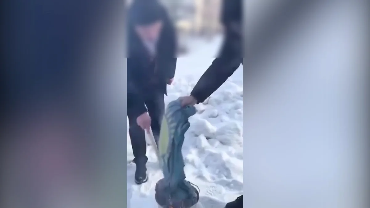 Павлодарда мұғалімдер туды өртеп, елтаңбаны балғамен ұрып сындырған