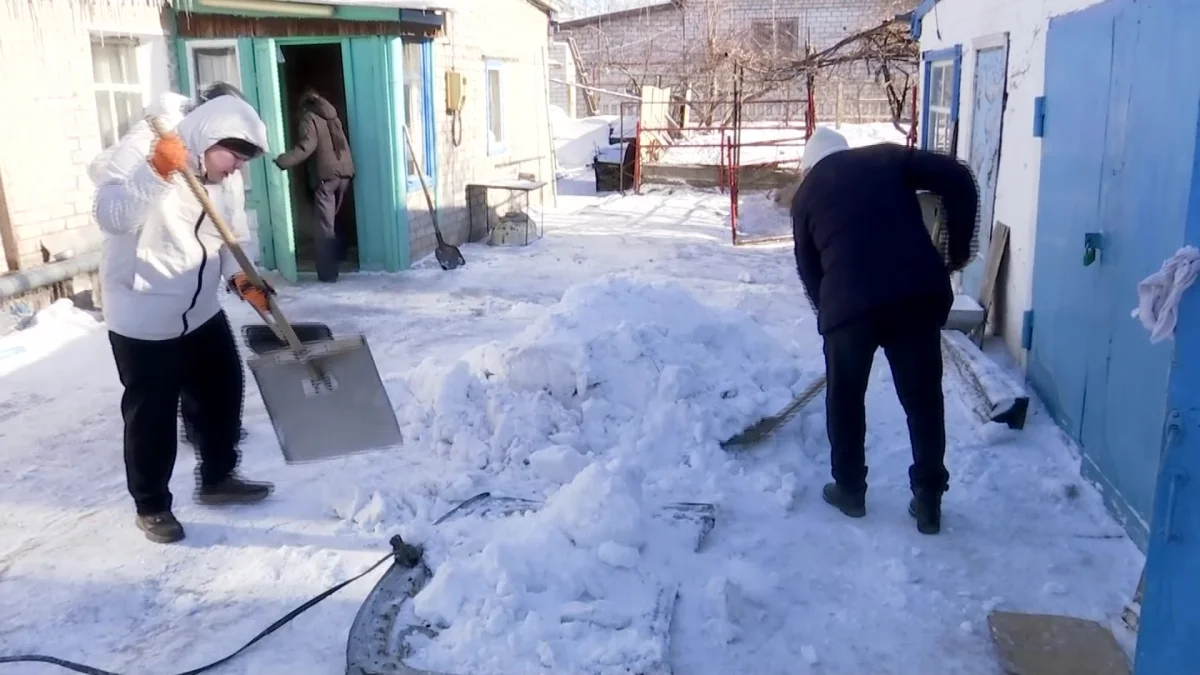 Павлодарлық жастар жалғызбасты қарияға көмектесті