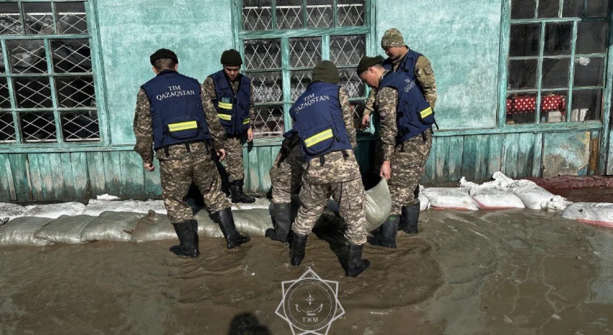 В Таразе усилены меры по предупреждению паводков после обильного снегопада