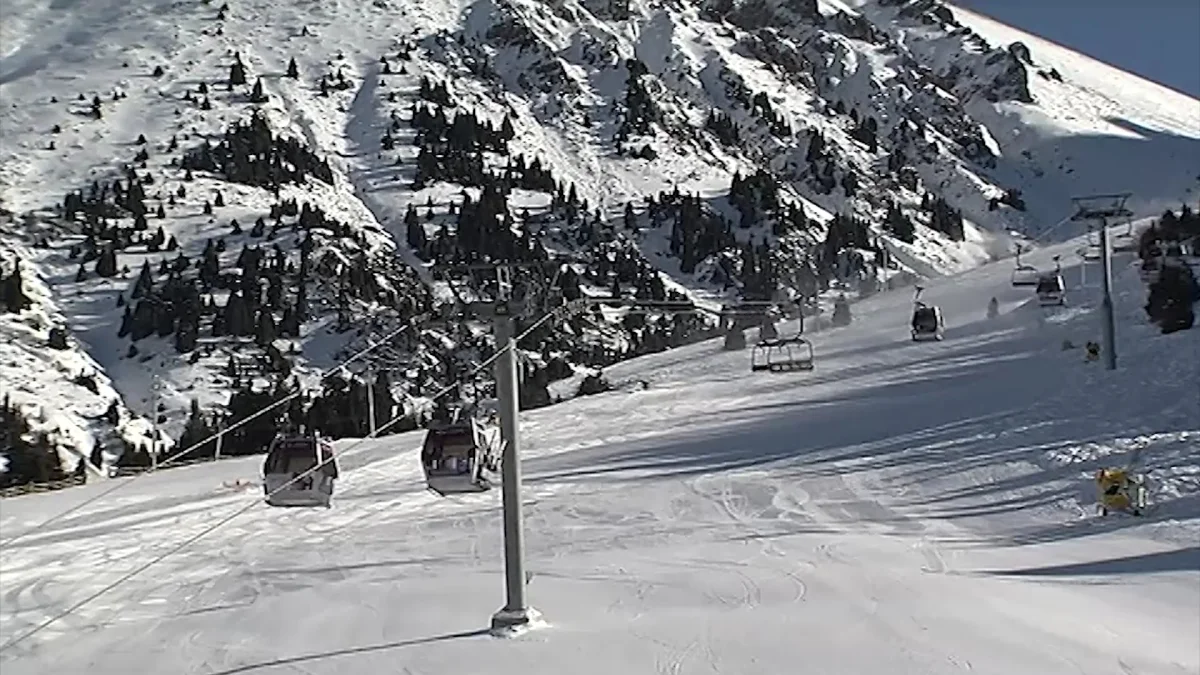 Сноубордиста накрыло лавиной в горах Алматы