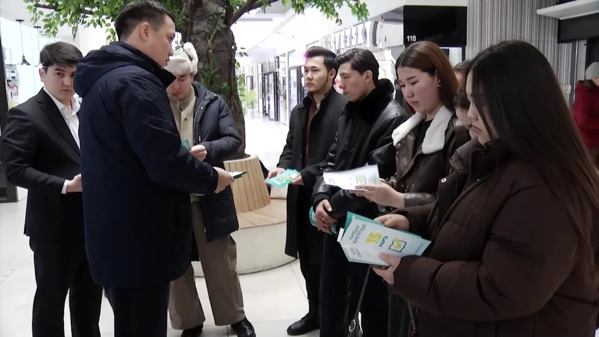 Информационная кампания партии «AMANAT» по предстоящему референдуму охватила еще три региона страны