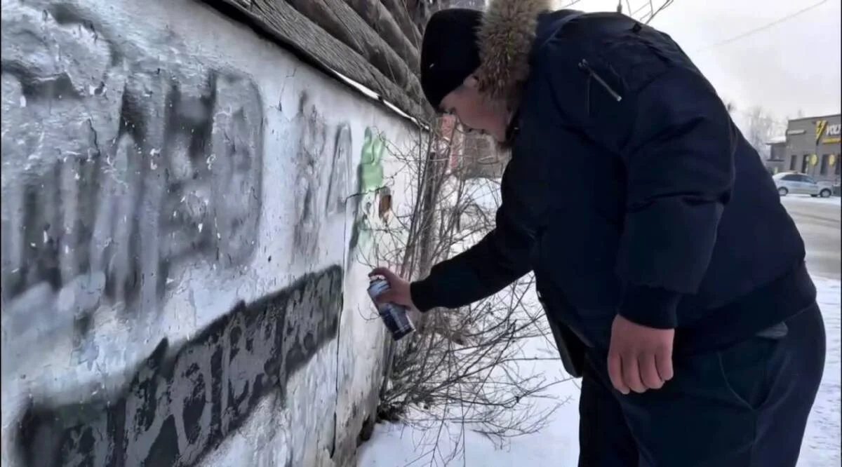 Абай облысында 40-қа жуық есірткі гафити жазулары жойылды