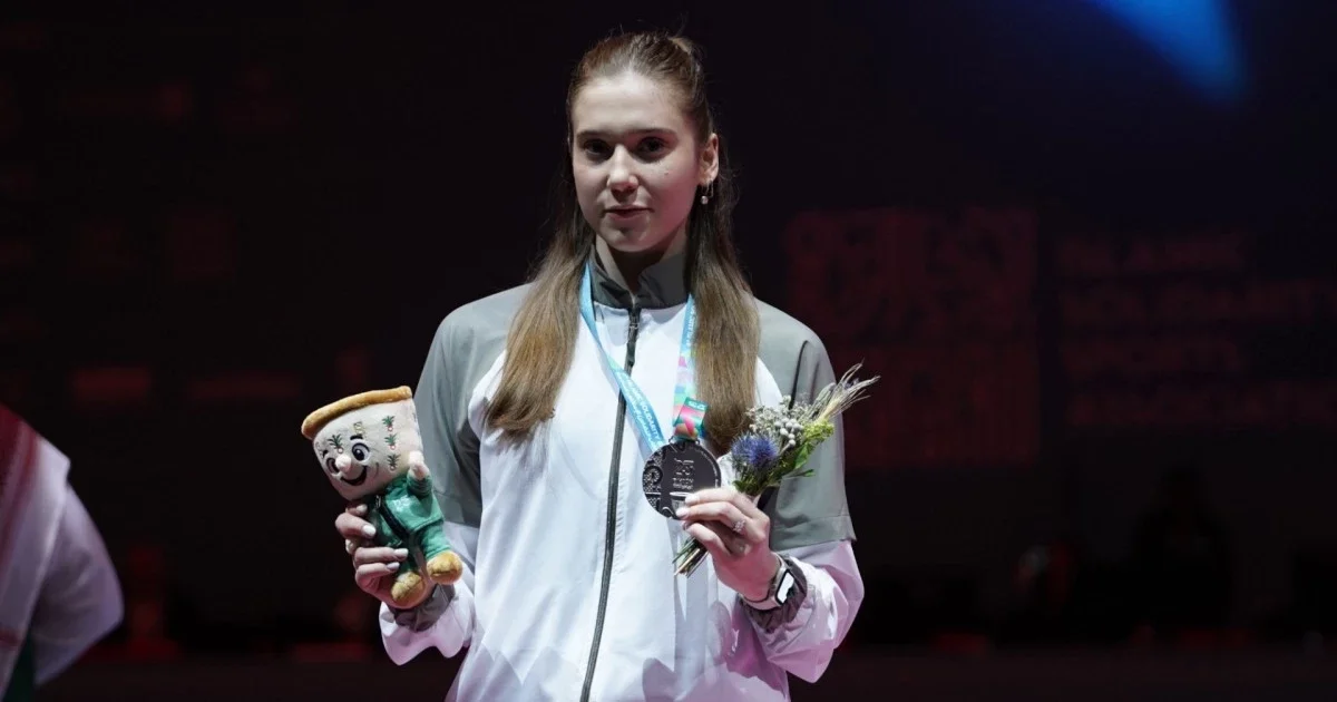 Семсерлесуші София Актаева Азия чемпионатында қола медаль алды