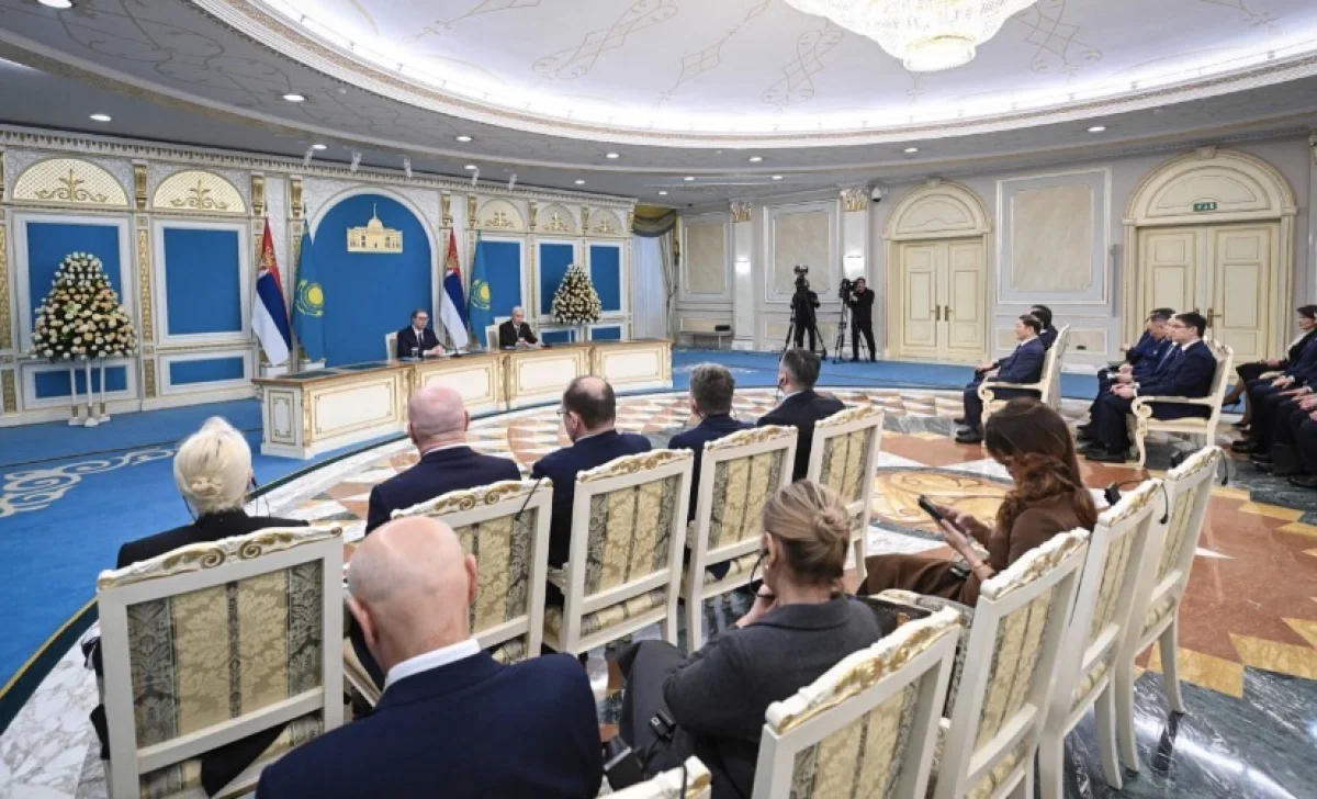 Развитие экономики, ИИ и АПК: Токаев и Вучич встретились с журналистами