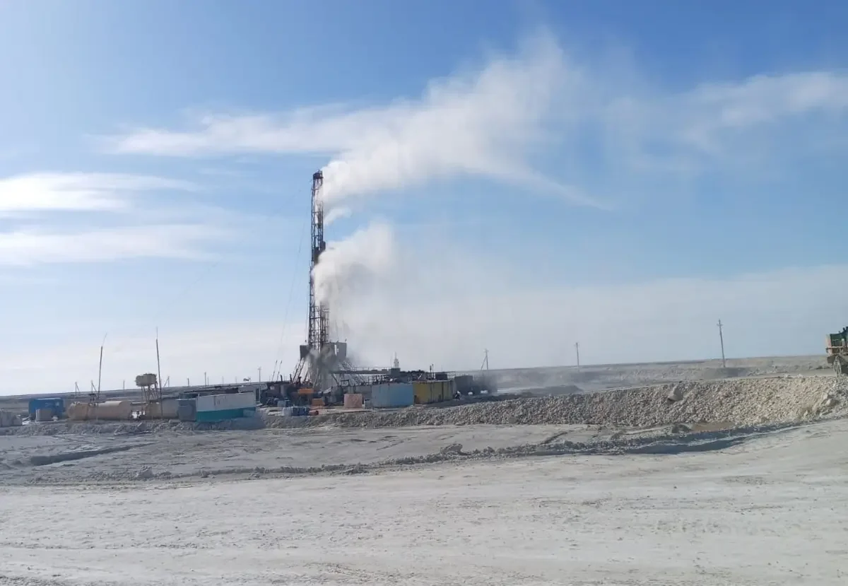 Выброс газа произошел на месторождении в Мангистау