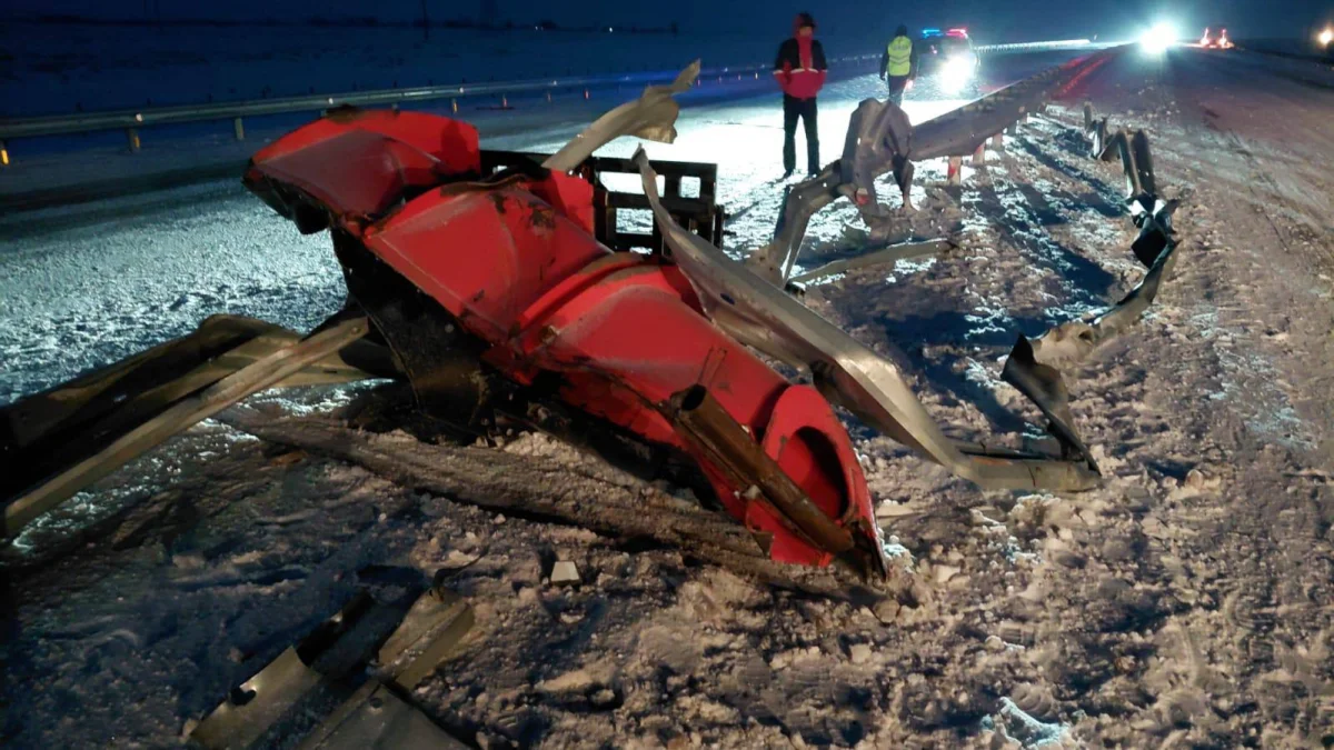 Жол-құрылыс техникасының қатысуымен жол апаты болды