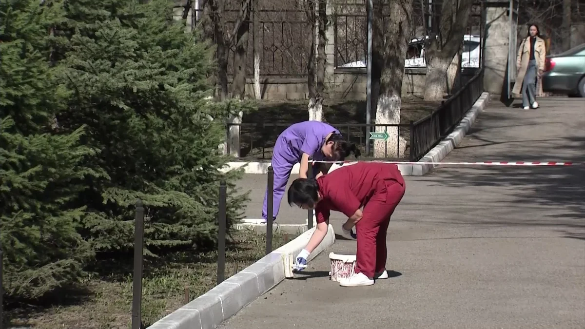 «AMANAT» партиясының мүшелері мен дәрігерлер “Таза бейсенбі” акциясын өткізді