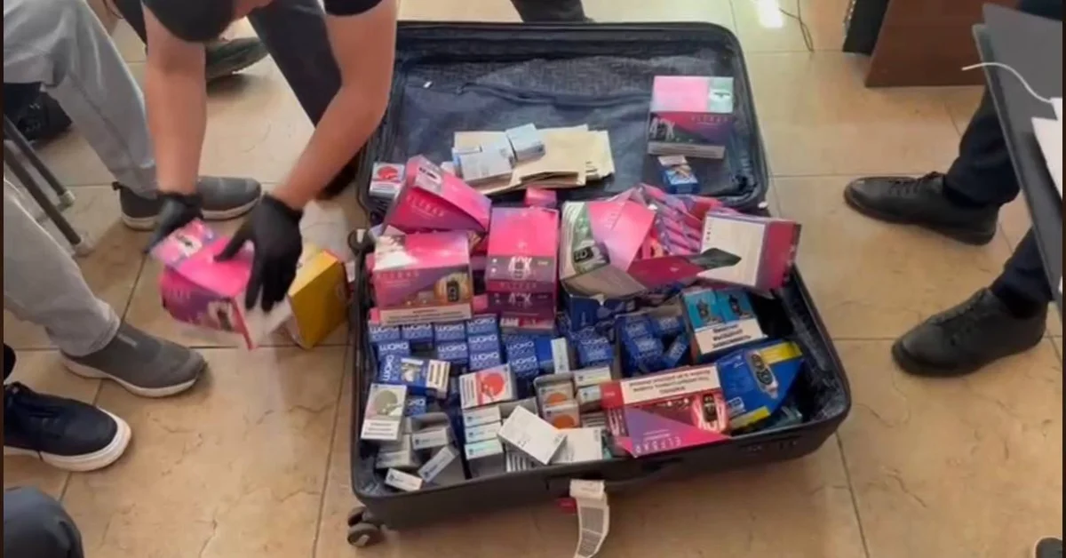 Шымкентте заңсыз айналымнан 500-ге жуық вейп тәркіленді