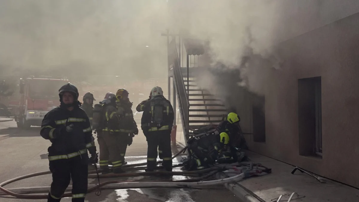 В Астане произошёл пожар в здании с сауной (ВИДЕО)