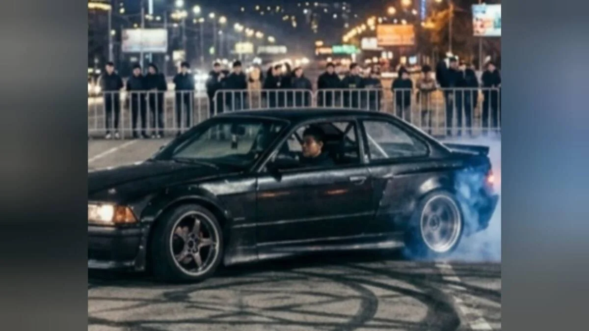 В Алматы задержан водитель за опасный дрифт на дороге - нарушитель получил административный арест (ВИДЕО)