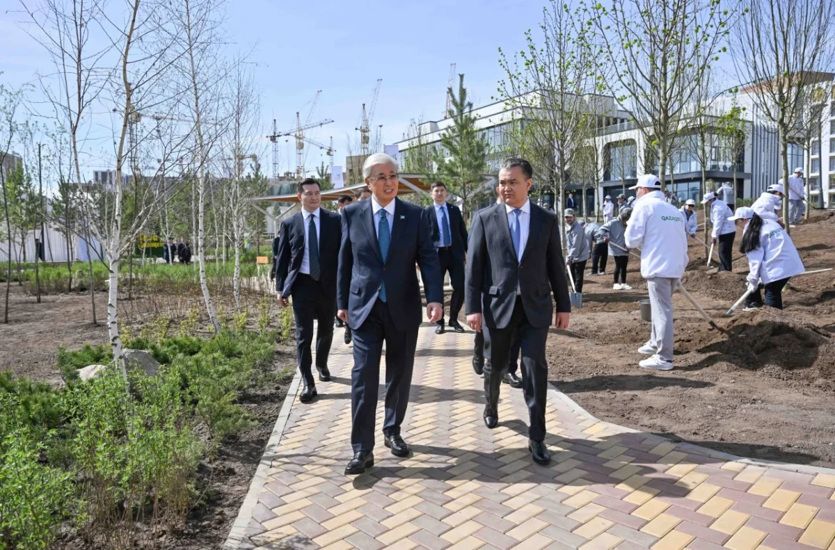 Мемлекет басшысы «Таза Қазақстан» республикалық экологиялық акциясына қатысты