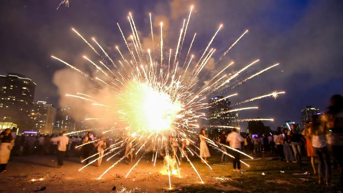 В Алматы полиция проверяет инцидент с фейерверком в парке им. Ганди (ВИДЕО)