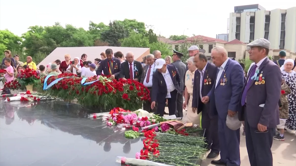 Шымкентте Жеңіс күніне арналған салтанатты іс-шара өтті