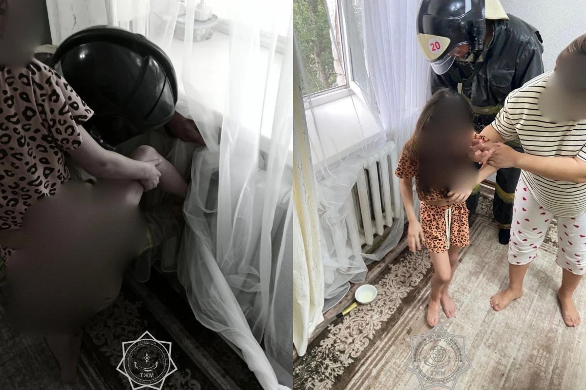 Нога застряла в батарее: спасатели пришли на помощь 8-летней девочке в Хромтау