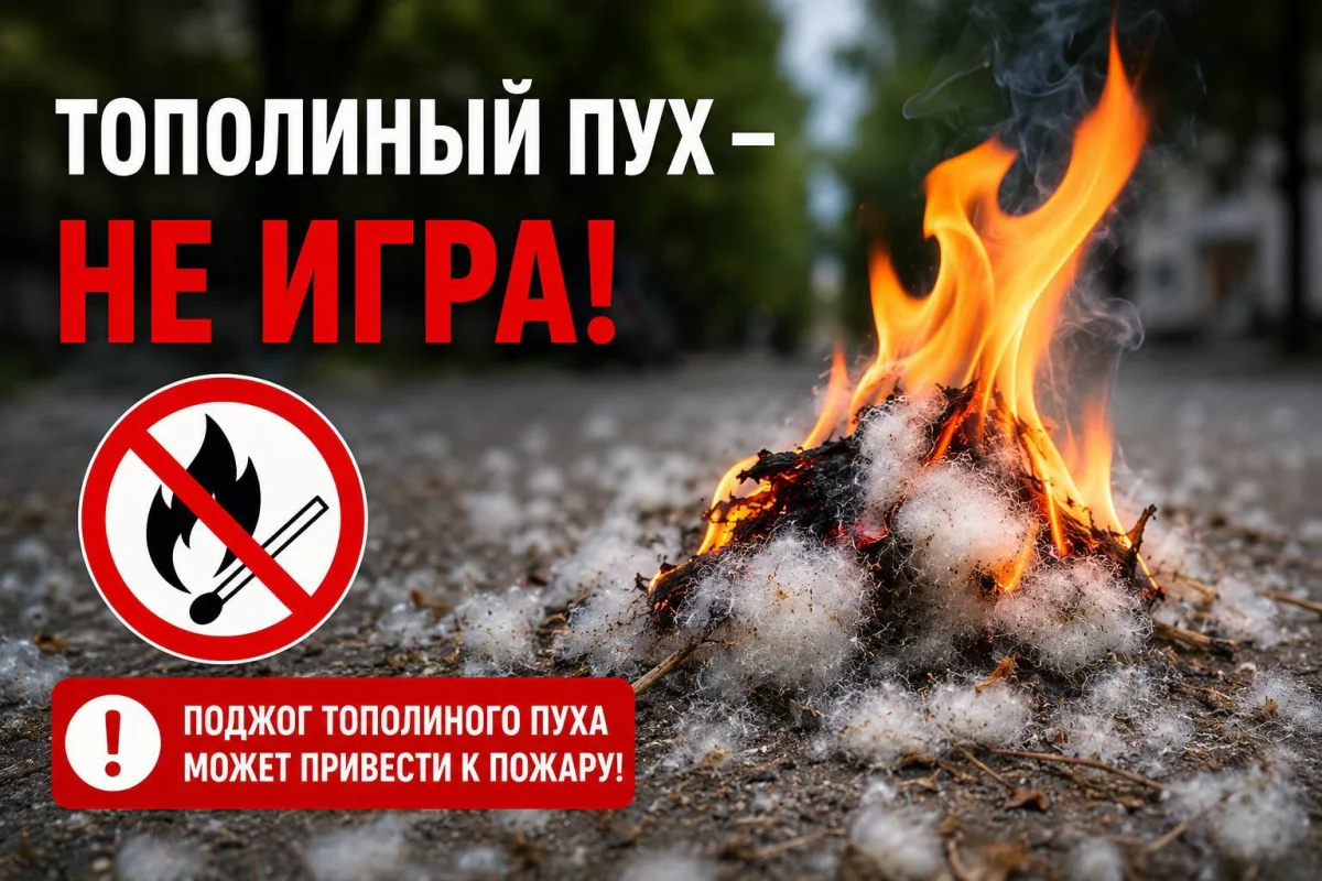Поджог тополиного пуха может обернуться штрафом и уголовным делом