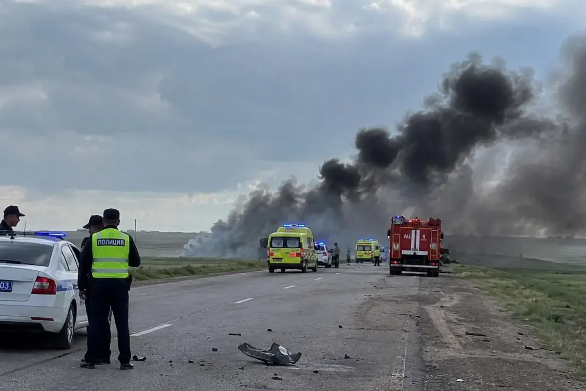 В массовом ДТП заживо сгорели два внедорожника, есть погибшие
