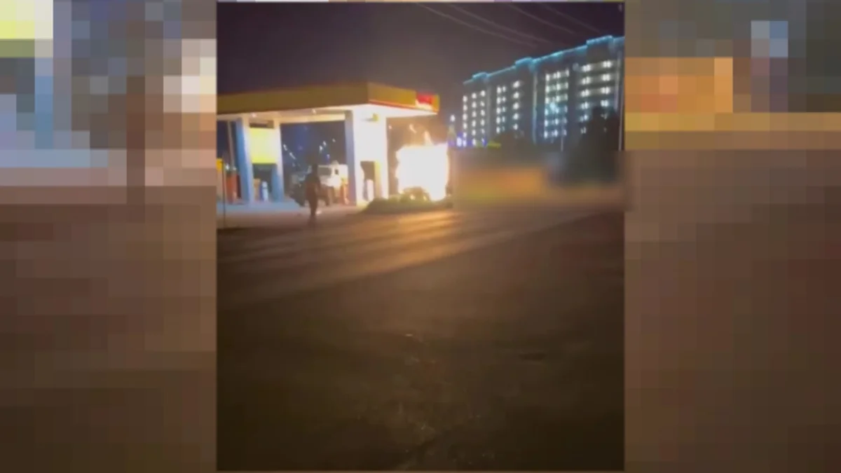 Ақтөбеде автокөлік өртеніп, үш адам қаза тапты