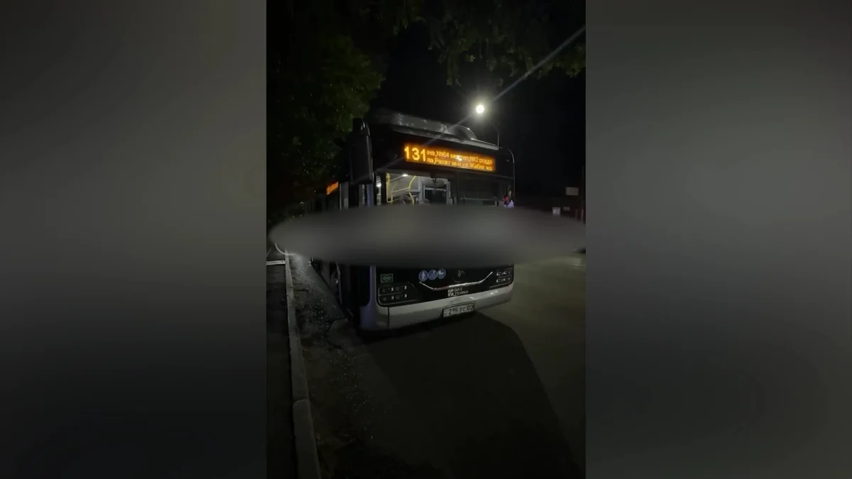 Алматыда автобус жүргізушісі рөлде келе жатып көз жұмды