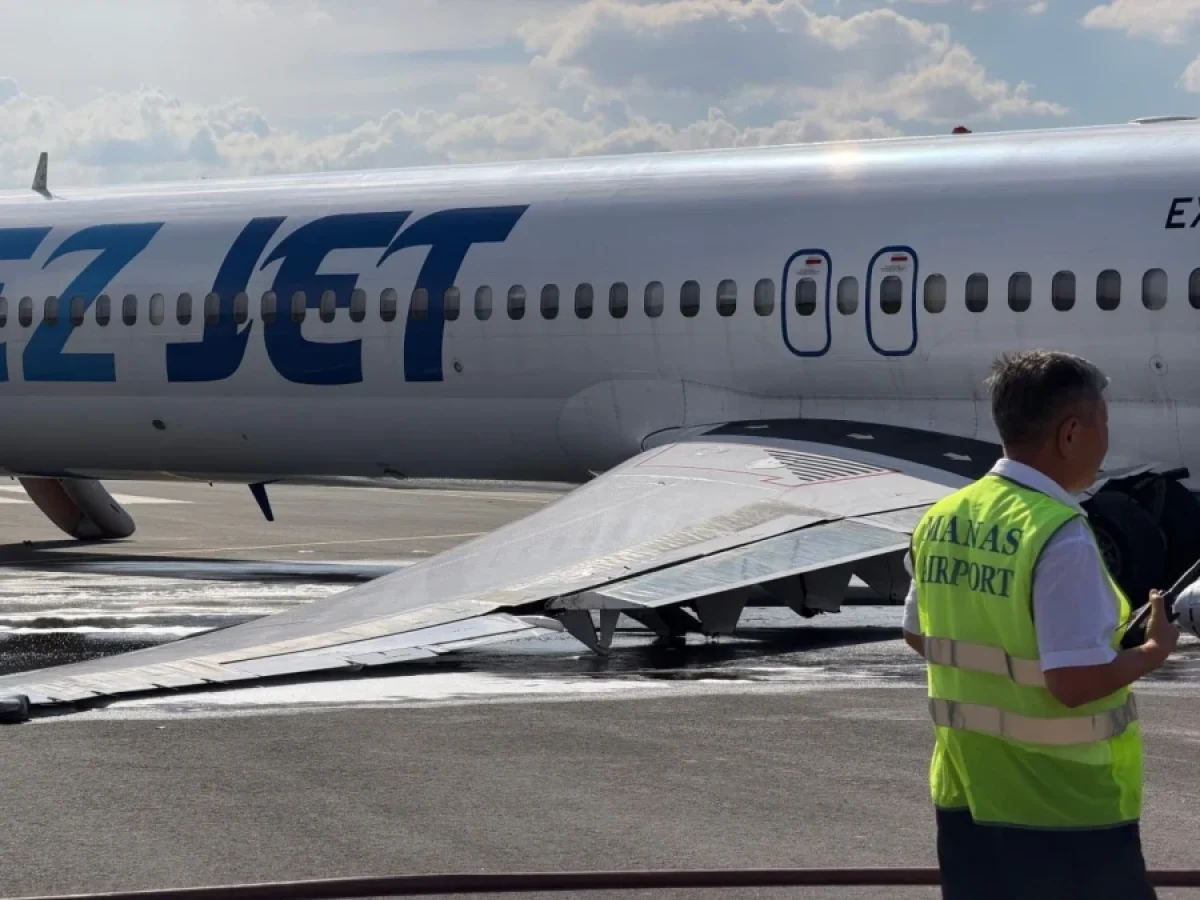 Самолет TezJet завалился при взлете