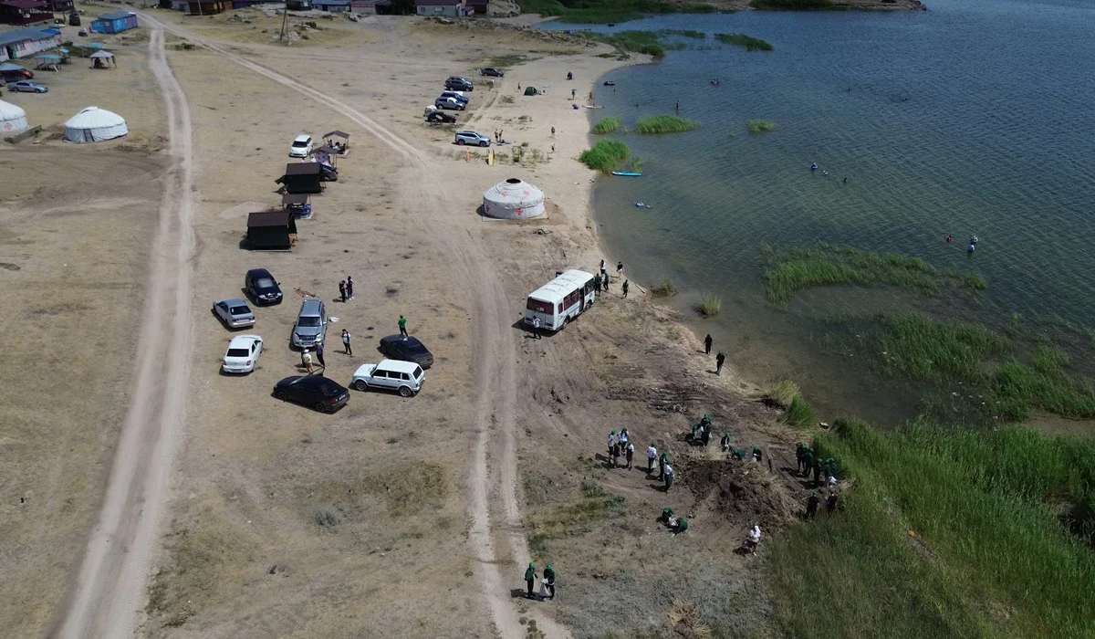 Дубыгалы көлінің жағасы қоқыстан тазартылды