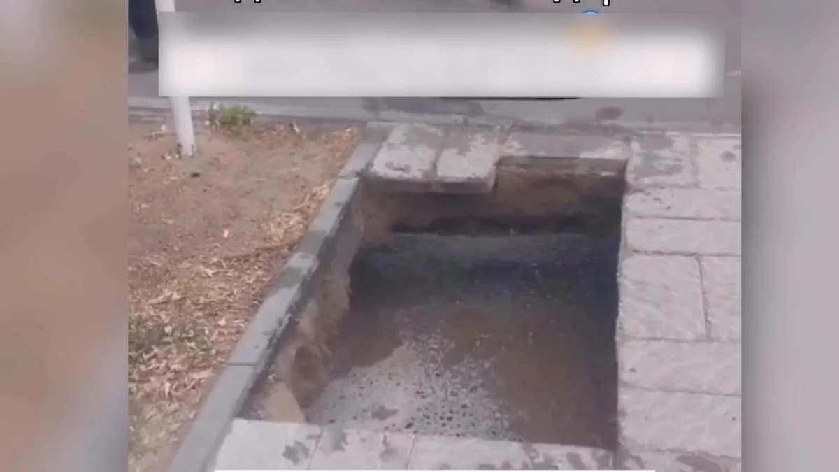 Павлодарда асфальт опырылып, 1 адам жарақат алды