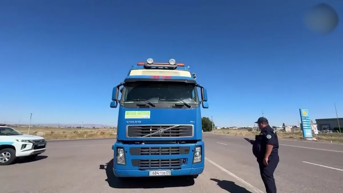Жетісуда жүк көліктері автоматты салмақ бақылауын айналып өтіп жүргені анықталды
