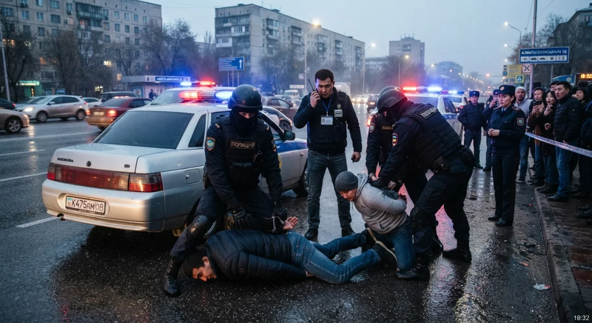 В Жамбылской области задержали группу, подозреваемую в вымогательстве денег у водителей