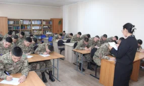 Ұландықтар үлгі көрсетуде: күш құрылымдар арасында алғаш болып "Ұлттық диктант" жобасына қатысты