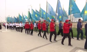 Шымкентте мемлекеттік туды көтеру рәсімі өтті