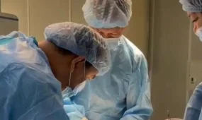 Түркістанда дәрігерлер бір жасар баланың ішінен 4 сантиметрлік шеге алып шықты