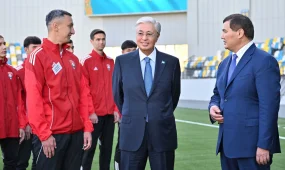 Мемлекет басшысы Қызылорда қаласындағы орталық стадионға барды