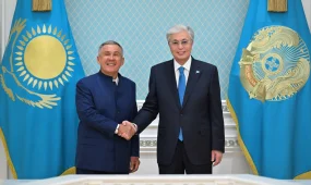 Мемлекет басшысы Татарстан Республикасының Раисы Рустам Миннихановпен кездесу өткізді